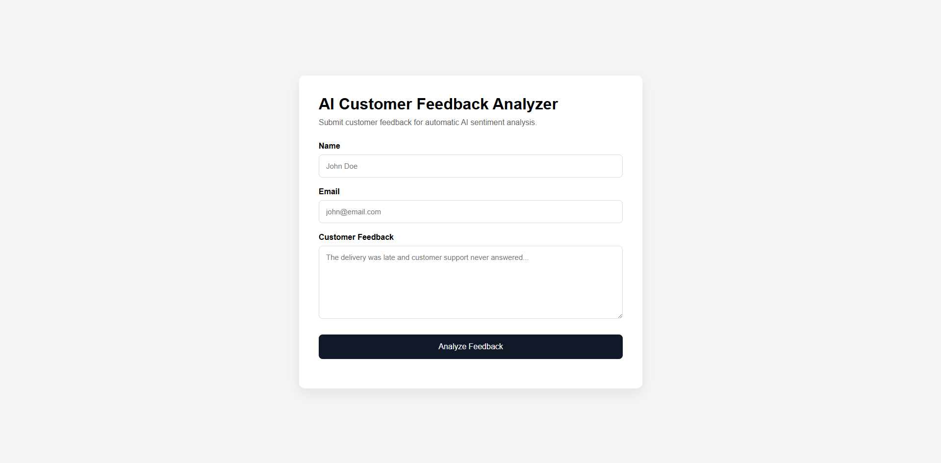 Screenshot of the project AI SEO Audit Tool